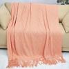 Nordic Tassel Sofa Throw Blanket - Air Conditioning Nap & Hotel Bed Runner, Summer Bed Flag, Bed End Blanket