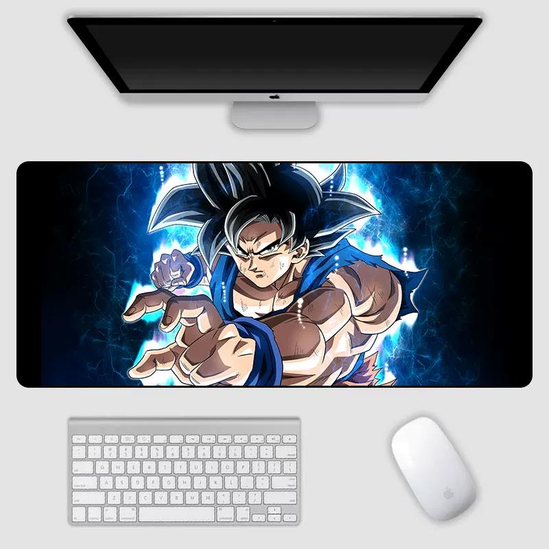 2026 Dragon Ball Leather Mouse Pad Son Goku Printing Pattern Large Size Game Gaming Keyboard Pad Boys Office Animation Non-slip Table Mat
