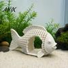 Fish Tank Accessory 3D Printed Hollow Shape Aquarium Hideout Decor, Safe Breeding Cave Shelter Cave, Betta Shrimp Ornament Decor for Landscape