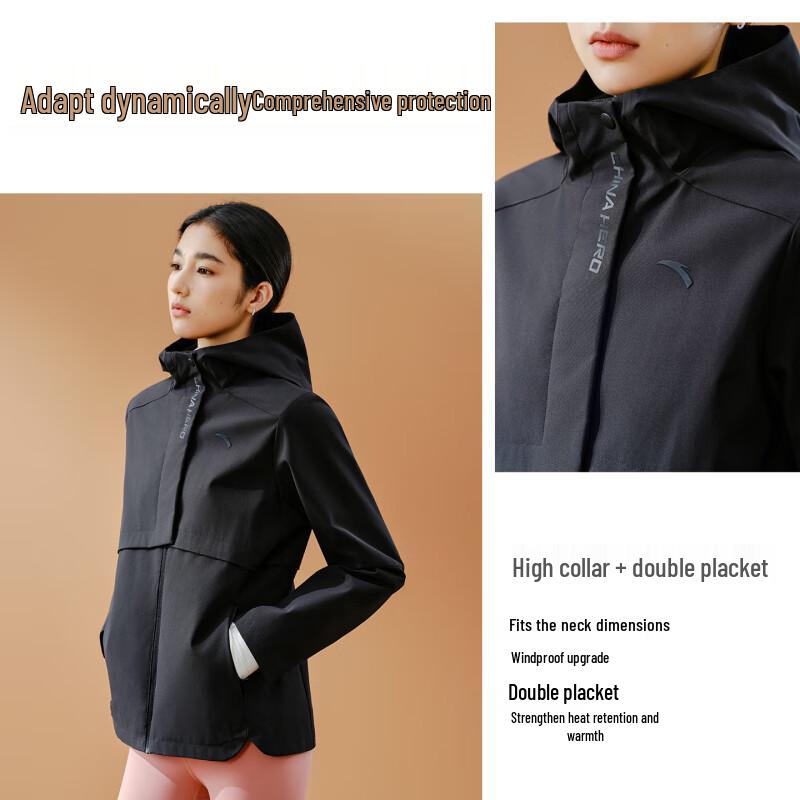 Anta Women s Hooded Warm Water-Repellent Winter Jacket