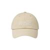 EMIS LETTEring LOGO White STITCH BALL cap-LIGHT BEIGE