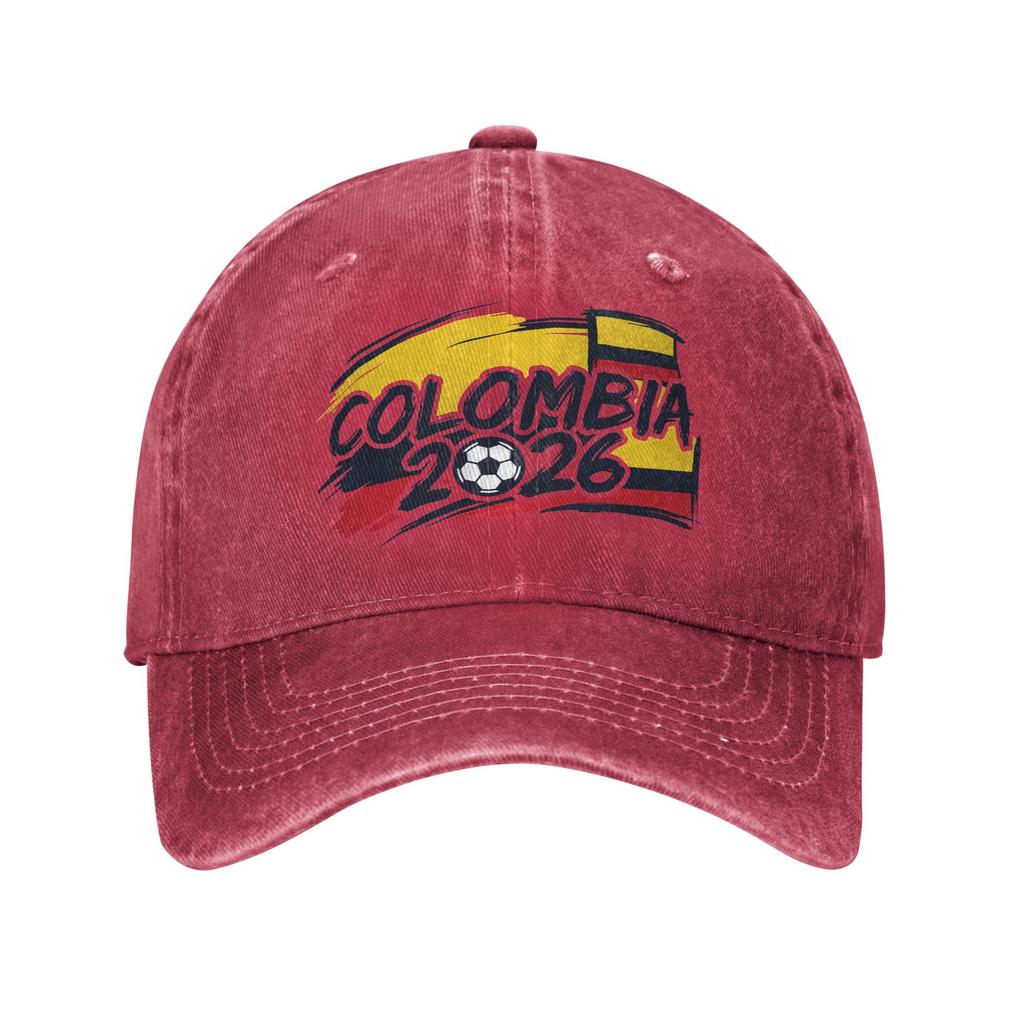 Colombia Voetbalwedstrijd Baseballpetten Verweerd Katoen Usa Canada Mexico Voetbal Snapback Pet Unisex Dames Petten Pet