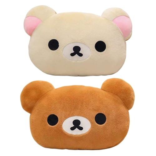 HESHI Rilakkuma Body Pillow, Large Plush Cushion, Bedside Pillow, Bedroom Decor, Comfortable to Sleep With, Craft, Anime Merchandise, Room Decor, Gift