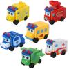 Zabawki Figurki Akcji GoGo Bus Robot Transformery Samochody PVC Pojazdy Odkształcalne Anime Kreskówka Policyjny Strażak Modele Transformacji