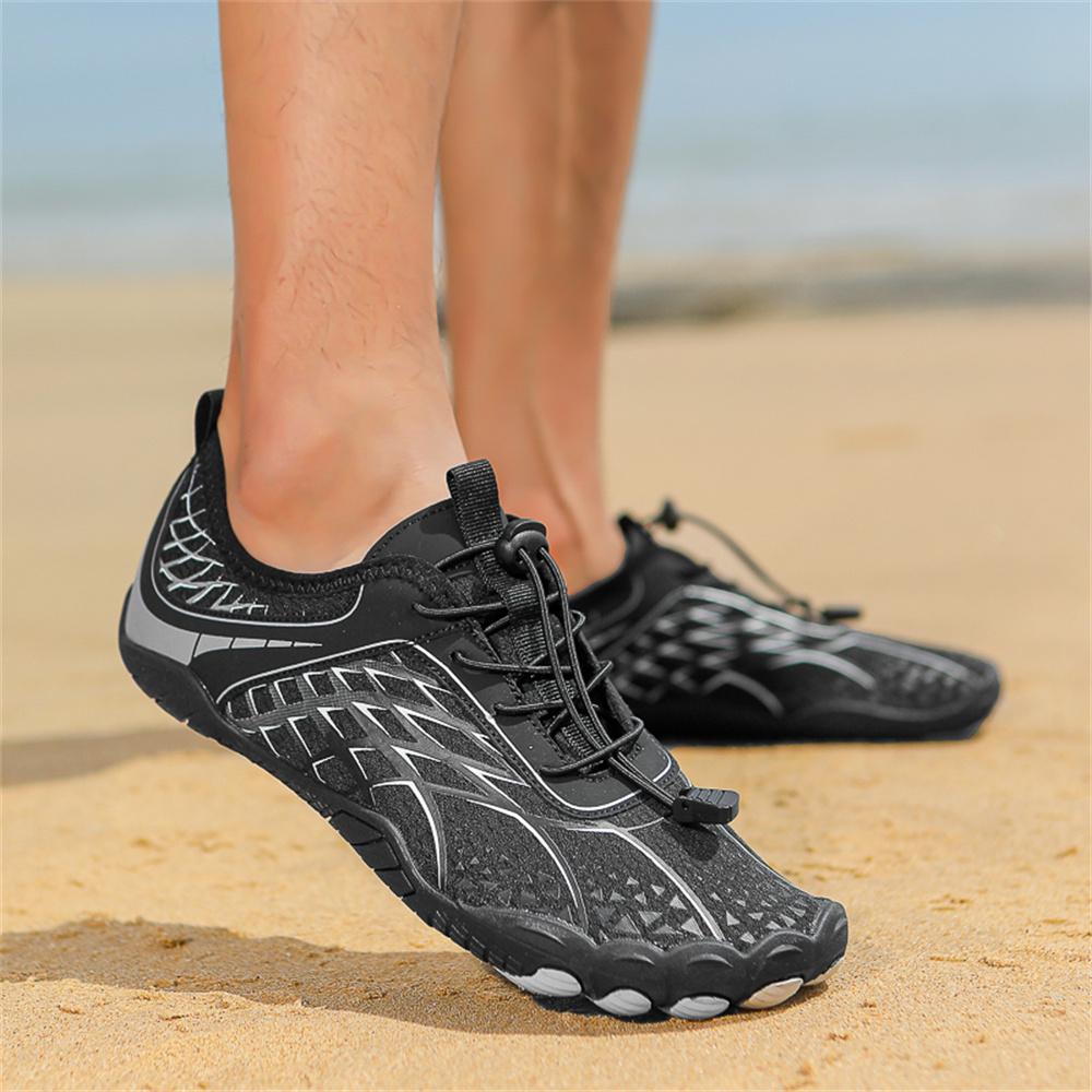 Herren Damen Wasserschuhe Sommer Oberlauf Waten Fünf Zehen Barfuß Aqua Schuhe Strand Meeresufer Farbe Schwimm Sneaker Unisex