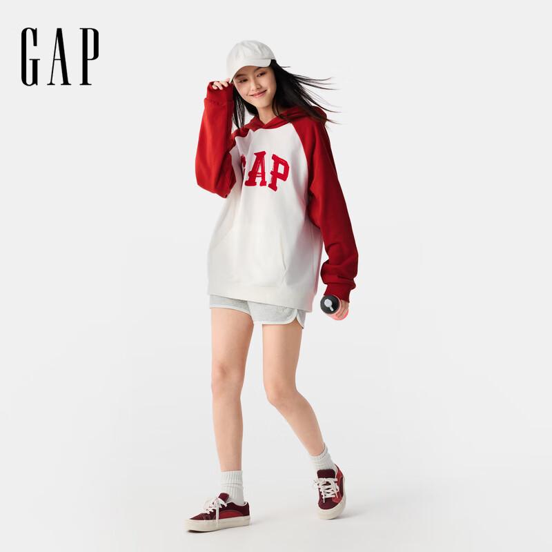 Gap Unisex Calligraphy Logo Raglan Hooded Sweatshirt