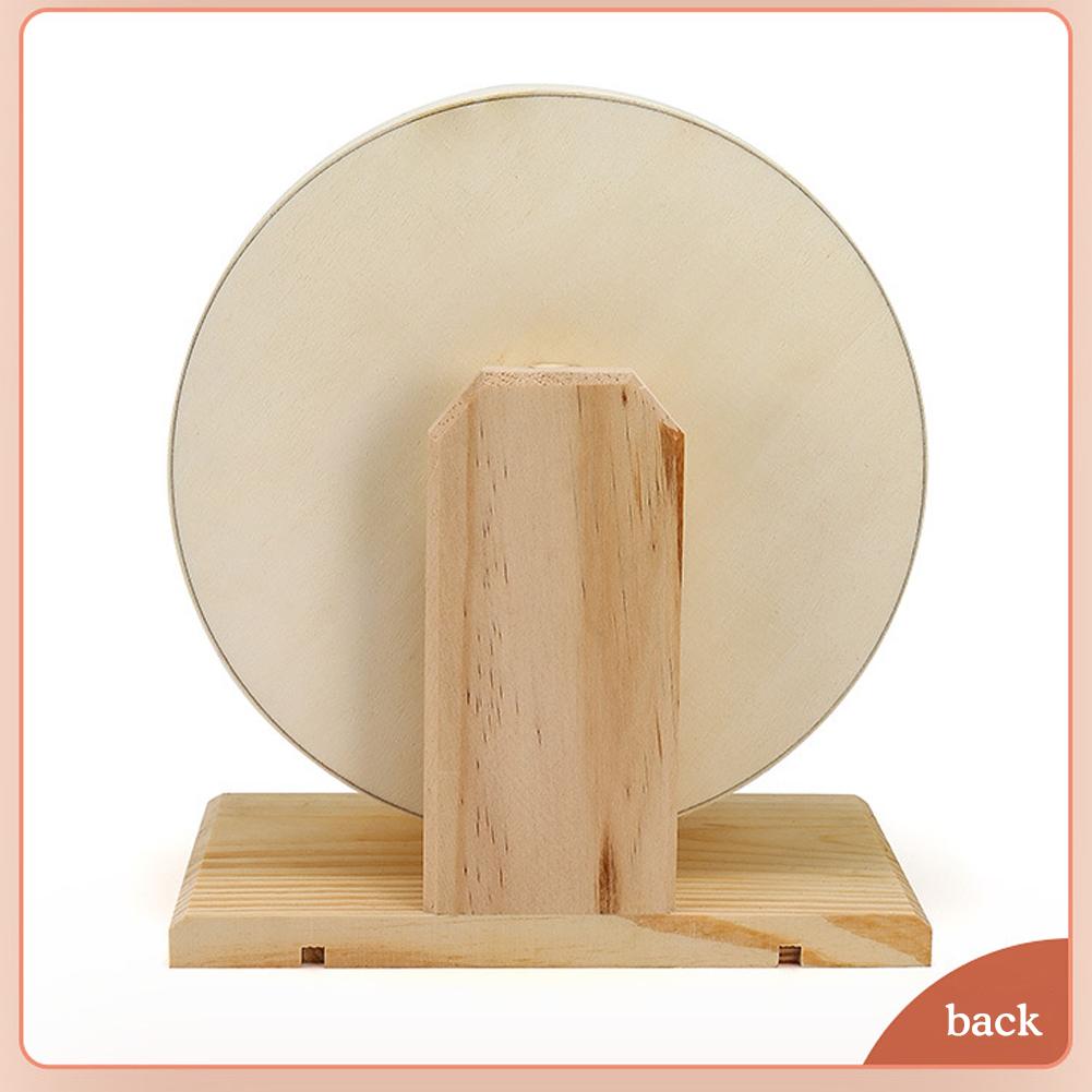 Naturalne Drewniane Koło dla Chomika Zabawka do Biegania Koło Rolkowe dla Chomika Ćwiczenia Małe Zwierzę Domowe Koło Sportowe Złoty Chomik Krajobraz Zwierzę Domowe Akcesoria