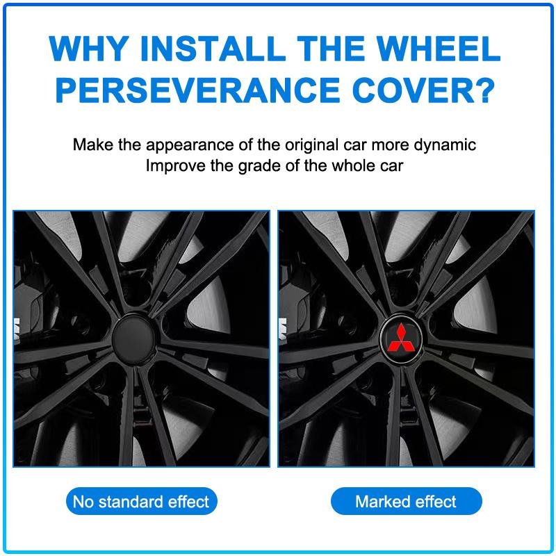 For Mitsubishi Lancer 7 8 I200 Pajero Montero Sport Outlander ASX Mirage Eclipse4Pcs 60MM Car Wheel Center Hub Cap Car Accessories