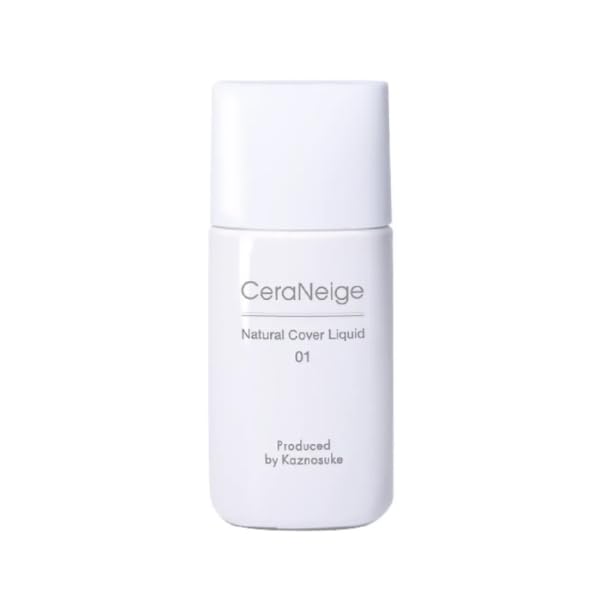 

CeraLabo Natural Cover Liquid 01 Liquid foundation Light beige For fair skin UV absorber free Zinc oxide free Sensitive skin Developed by Kazunosuke