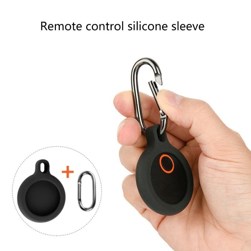 Protective Silicone Sleeve For Remote Speakers Remote Cover with Carabiner AntiSlip Grip, Shock Absorbents Protector