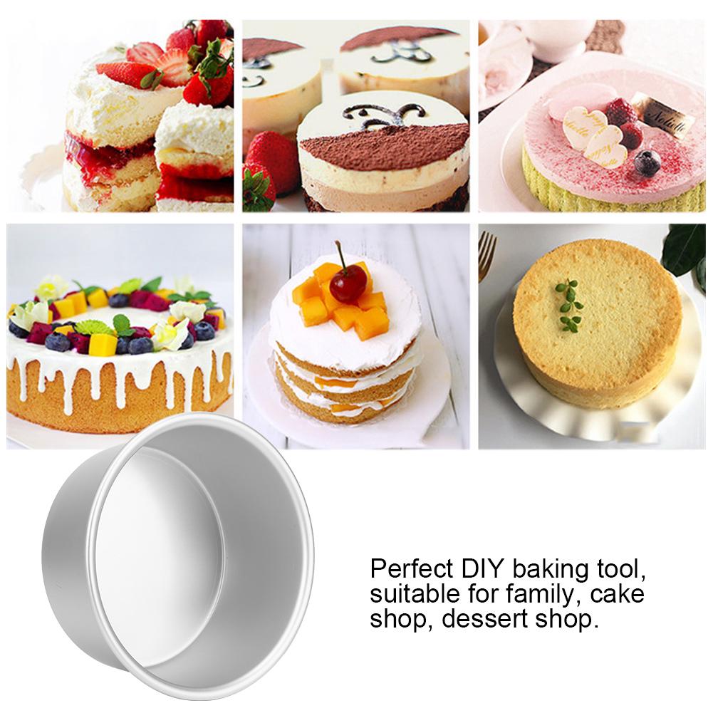 Household Aluminum Alloy Round Cake Mould DIY Baking Mold Bakeware Tool Kitchen Utensils