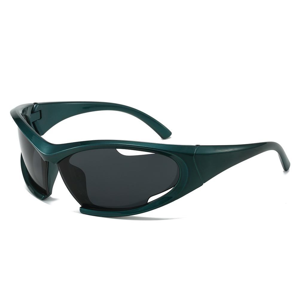 Sports Sunglasses Women, Special-Shaped Hollow Glasses Trendy Street Photography Cycling Sunglasses Men