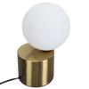Table Lamp Ball Lampshade Modern Glass Nightstand Light Shade with Metal Base for G9 Bulb for