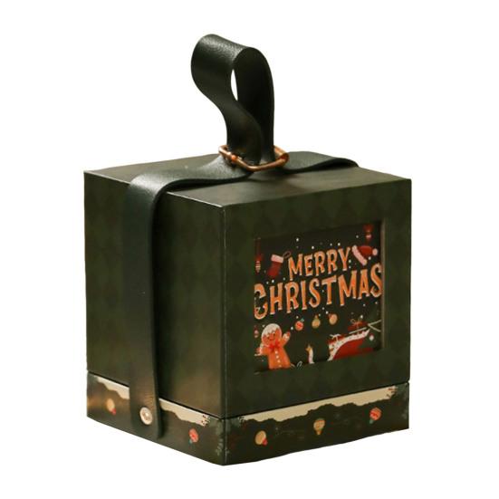 Christmas Gift Box with Handle Cartoon Fruits Candy Treats Goodies Chocolates