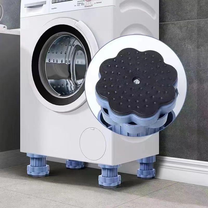 4Pcs Multi-Functional Washing Machine Shockproof Pad Adjustable Anti-Slip Anti Vibration Mat Universal Furniture Foot Pad 4pcs