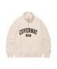 COVERNAT Arch Logo Half-Zip Sweatshirt Cream