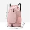 Large Capacity Badminton Sports Bag 2 Rackets Drawstring Fitness Bag  Men and Women