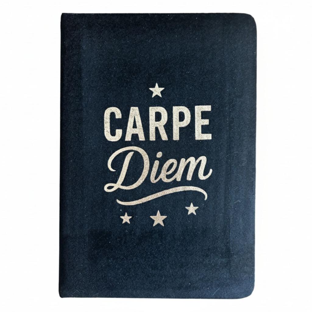 Black Velvet Notebook – 80 pages – Carpe Diem