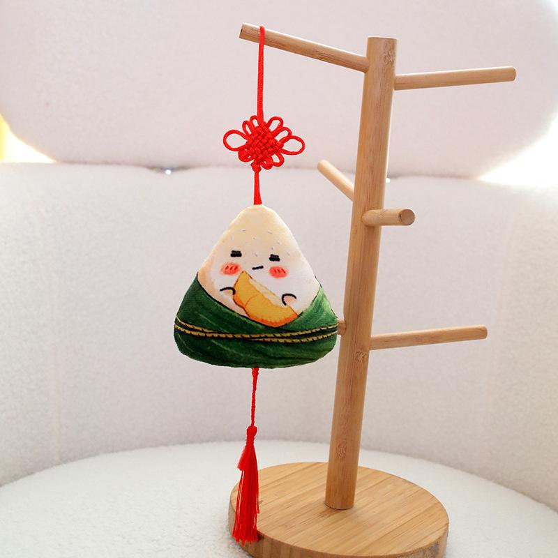 Creative Dragon Boat Festival Zongzi Throw Pillow Plush Toy Doll Children'S Bag Keychain Pendant Girl Doll