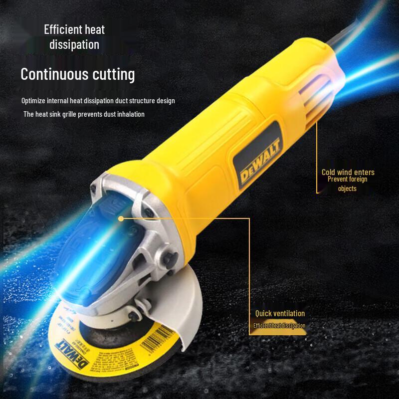 DeWalt 800W 100mm Angle Grinder CN plug (adapter included)