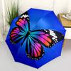 1pc Butterfly Wings Automatic Folding Umbrella, Heavy Duty 8 Rib Iron Frame,  Suitable for Travel, Daily Use, Birthday, Decor Gift  75