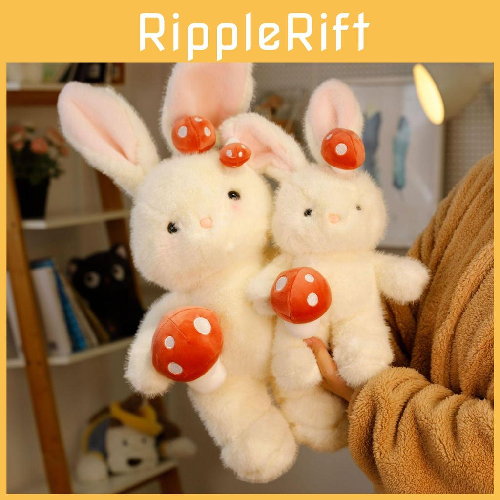 Bunny Plush Mushroom Rabbit Doll White Stuffed Animal Birthday Decoration Gift