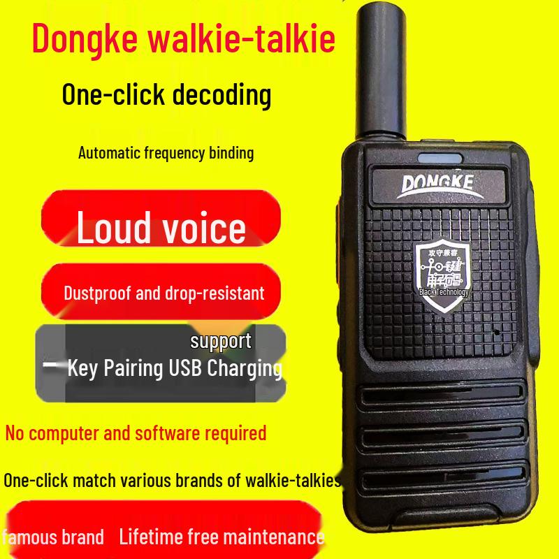 İnşaat ve Ofis Kullanımı İçin Tek Tuşla Frekans Eşleştirme ve Type-C Şarjlı Dongke 160 Telsiz