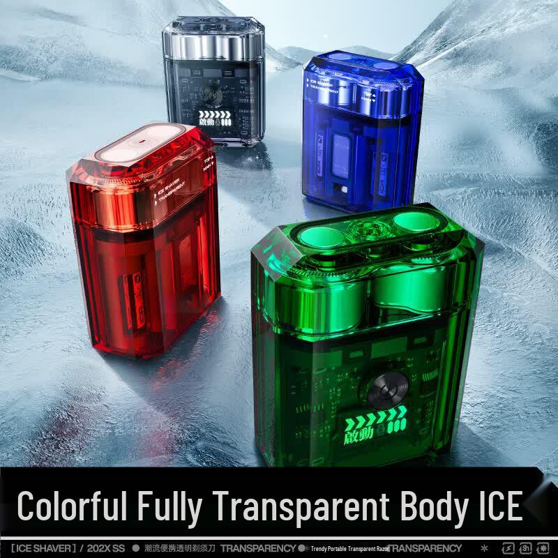 Yoose Men s Portable Transparent Electric Shaver