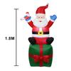 Christmas Inflatable LED Lights Santa Claus Ornament Cartoon Model Decor Home Outdoors Christmas New Year Decor