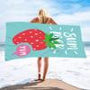 Summer Fruit Collection Digital-printed Polyester Superfine Fiber Double-sided Fleece Beach Vacation Bath Towel, Beach Towel