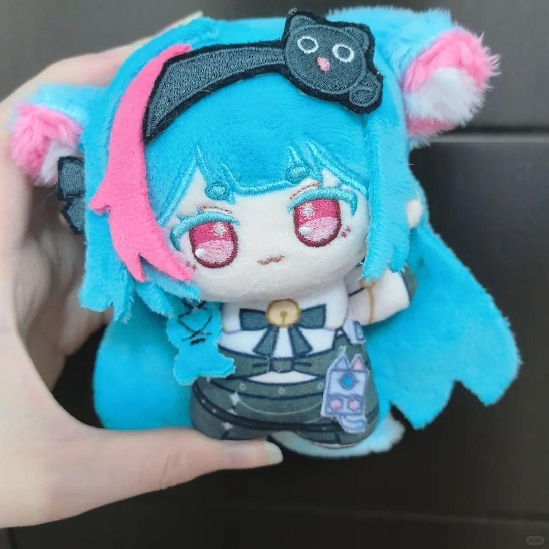10cm Anime Neverness To Everness Minz Plüschtier Stofftiere Minz Plüschpuppen Rucksack Dekoration Anhänger Schlüsselanhänger Geburtstag Weihnachten Geschenke pink