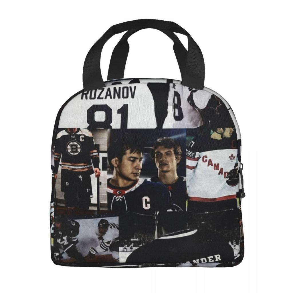 Heated Rivalry Humorous Insulated Lunch Bag Hollander and Ilya Rozanov Storage Food Box Portable Cooler Thermal Lunch Boxes