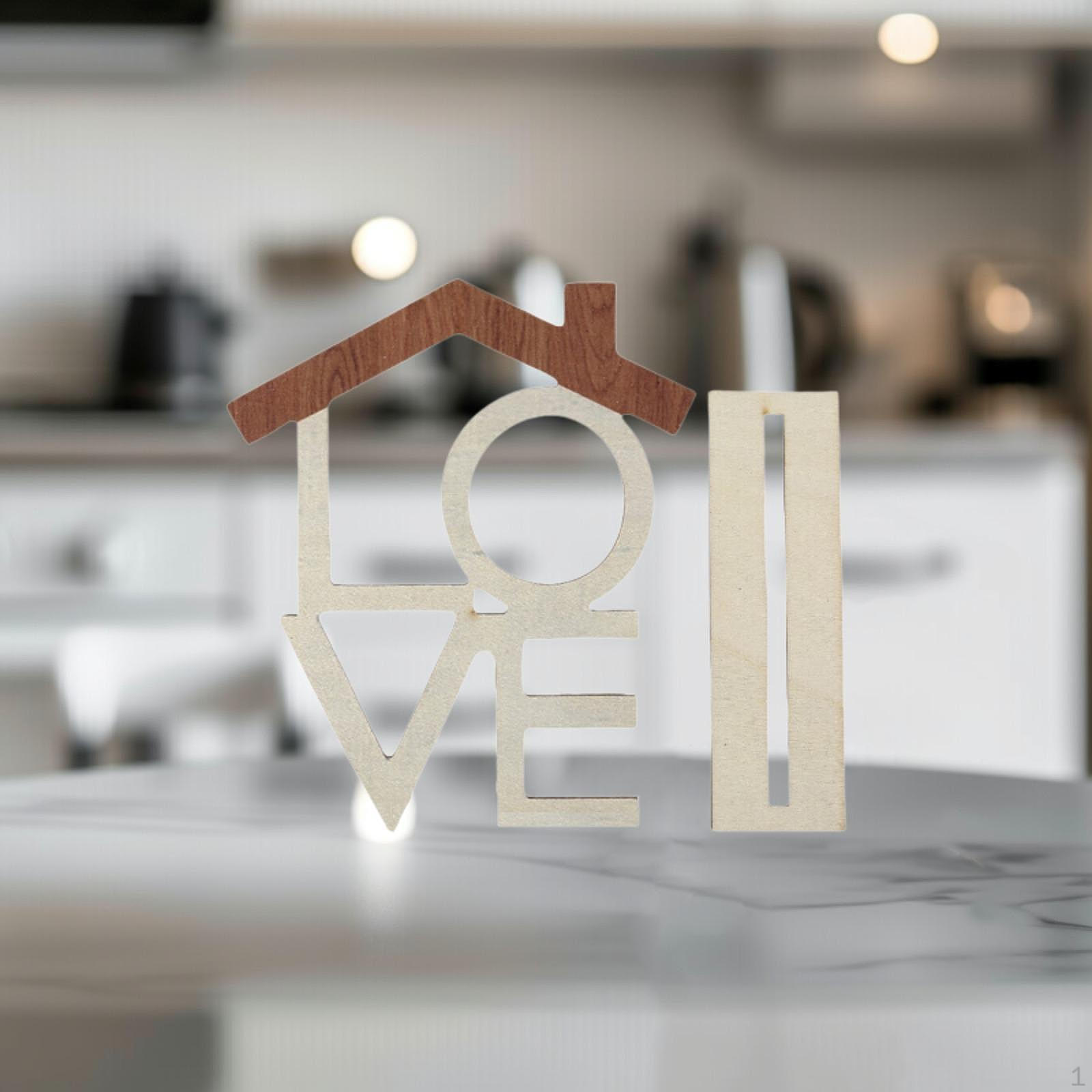 

Деревянный декор для стола, буква, обеденная зона, знак и статуя дома LOVE