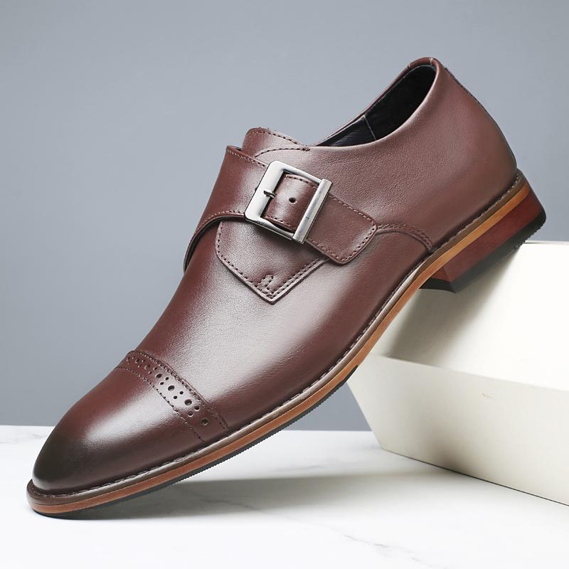 Fashion Comfy High Quality Antiskid Loafers Outdoor Walking Shoes New Men Casual Oxford Shoes Genuine Leather Business Tooling Shoes