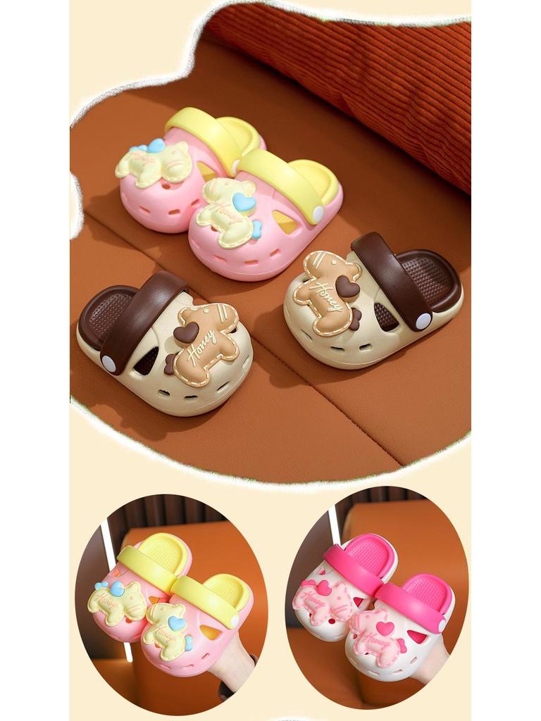 Kinder Crocs-Style EVA Rutschfeste Sommer Cartoon Hausschuhe für Jungen & Mädchen, Indoor & Strand Kleinkinderschuhe.