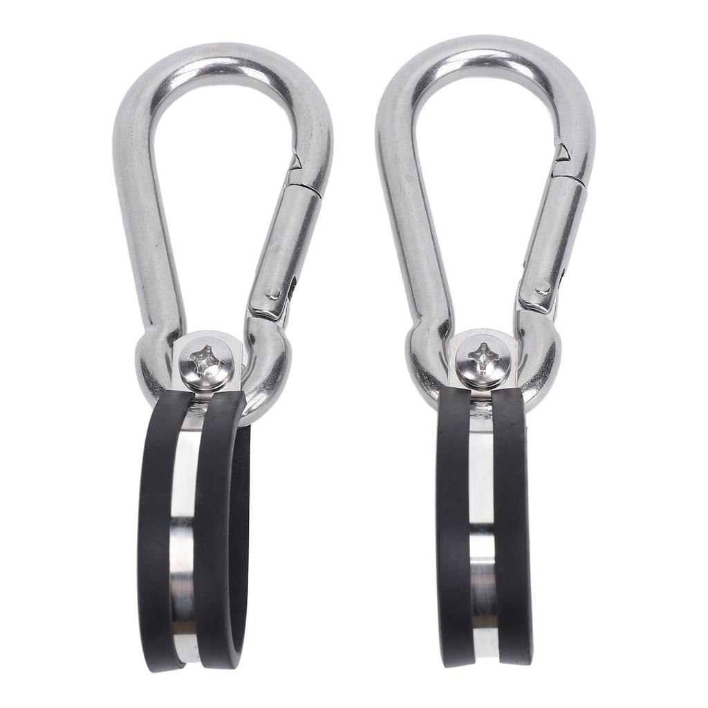 2PCS Airpower Line Clamp Stainless Steel Hanger Bracket Mounting Assembly Cushion Clamps for 3 In 1 Wrap Air Hose Lines