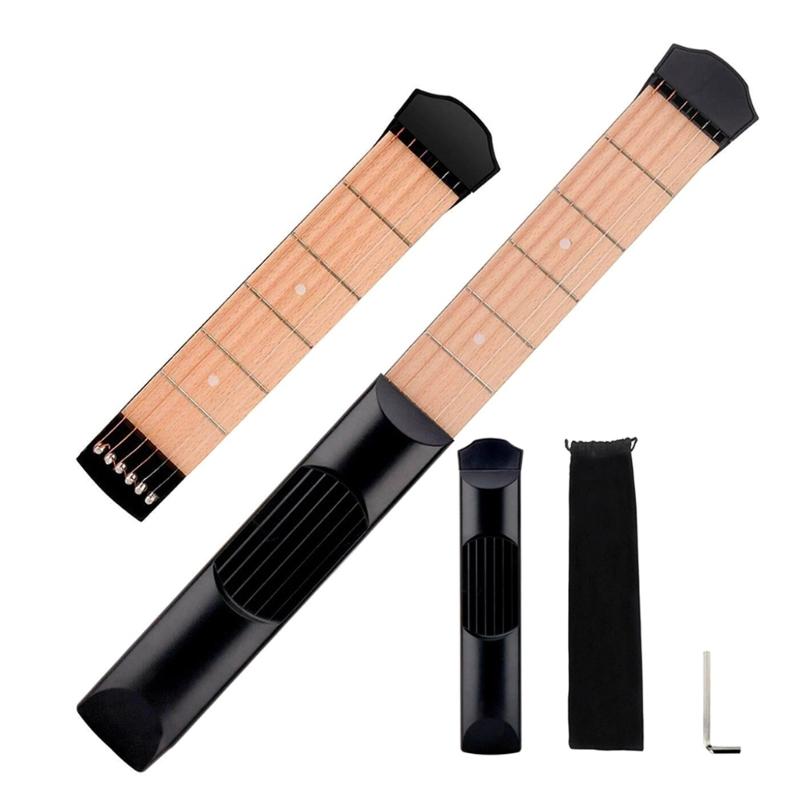 Pocket Guitar Gadget Chord Trainer Lightweights Acoustics Guitar Practice Tool for Beginner Guitarists Practice Training