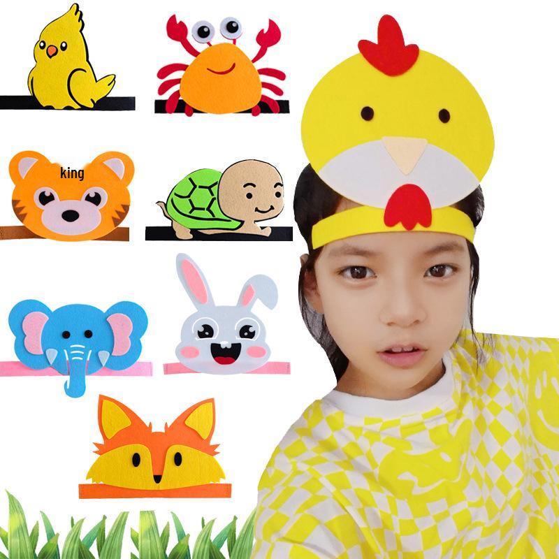 Flickering Halloween Cartoon Animal Hat for Kids & Adults - Perfect for Parent-Child Performances & Costumes