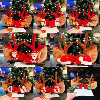 Christmas Antler Hair Clip for Kids - Cute Korean Style Headdress