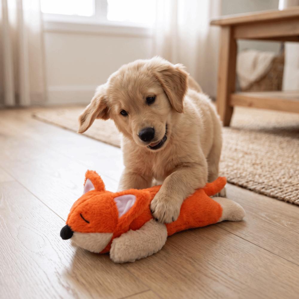 Heartbeats Simulator Sleep Aid Doll Calming Heartbeats Sound Pet Plush Doll Dog Plush Toy Dog