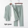 Men's Youth Linen Tang Suit - Chinese Style Zhongshan Jacket Hanfu Set