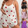 Summer Set of Large Size Women's Pajamas Women Four Seasons Home Wear Camisole Tank Tops