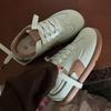 Campus style niche thick-soled German training shoes spring new Korean casual lightweight sports shoes