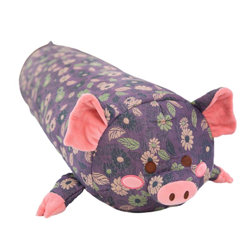 

Toy Pig Plush Flower Fabric Sleeping Home Decoration Childern Girl Gift Birthday 110cm/43.31in фиолетовый