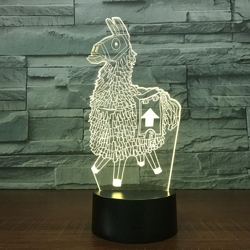 3d Led Lamp Night Light 7 Color Usb Touch Table Desk Lamp Art Kid Gift