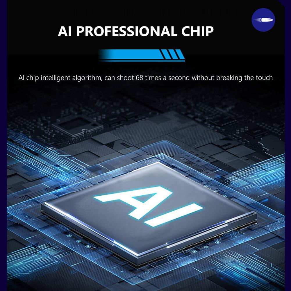 1/2 st RGB/Mekanisk 4-fingers Mobil Speltrigger för PUBG Pulstangent Mobiltelefon Speltrigger för Smarttelefon