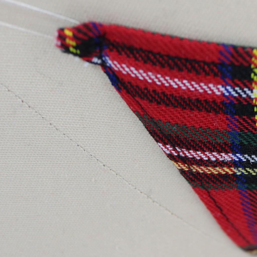 Sexy étudiant noël trois points rouge Plaid sous-vêtements Sexy G-String