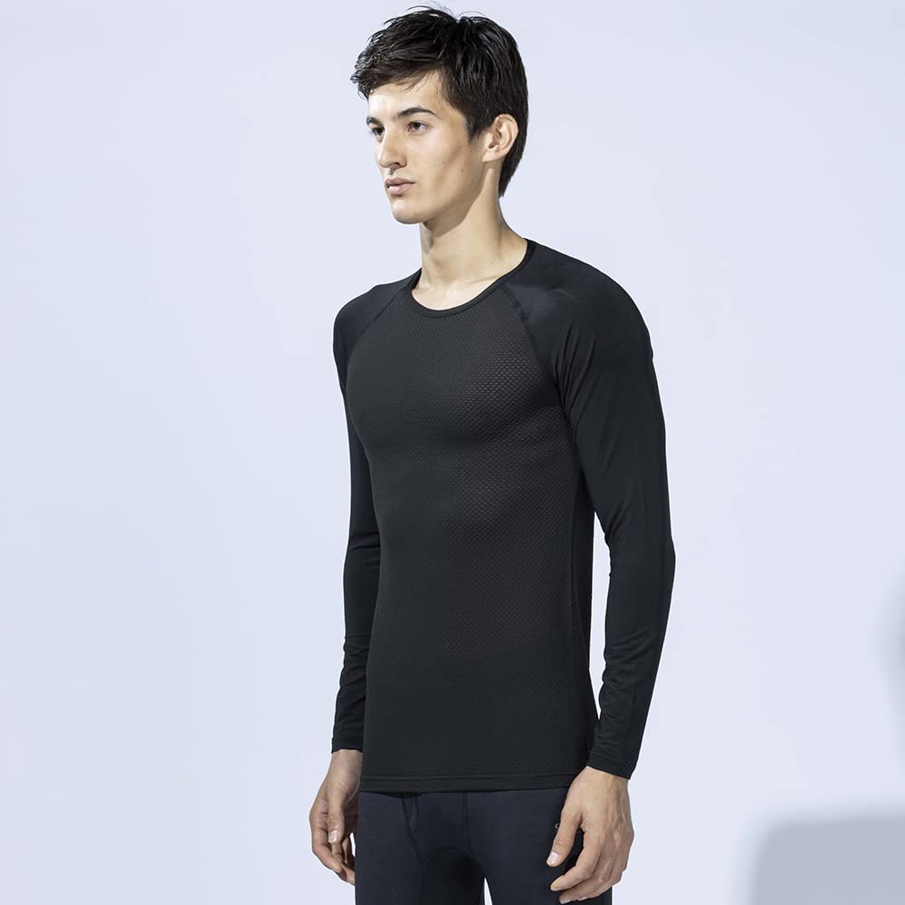 Otafuku Gloves Summer Long Crew First Layer Stretch Size LL Innerwear, Sleeve, Neck, [Sweat-Wicking, Quick-Drying, Mesh, Deodorizing, Breathable,