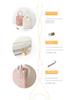 2023 Waterproof Leather Cosmetic Bag for Skin Care with Large Capacity