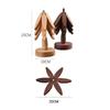 Wooden Trivets for Hot Dishes, Tree Shape Trivet Set, 4 Wood Placemats 1 Stand Stored Like a Christmas Tree,Foldable Kitchen Wooden Trivet